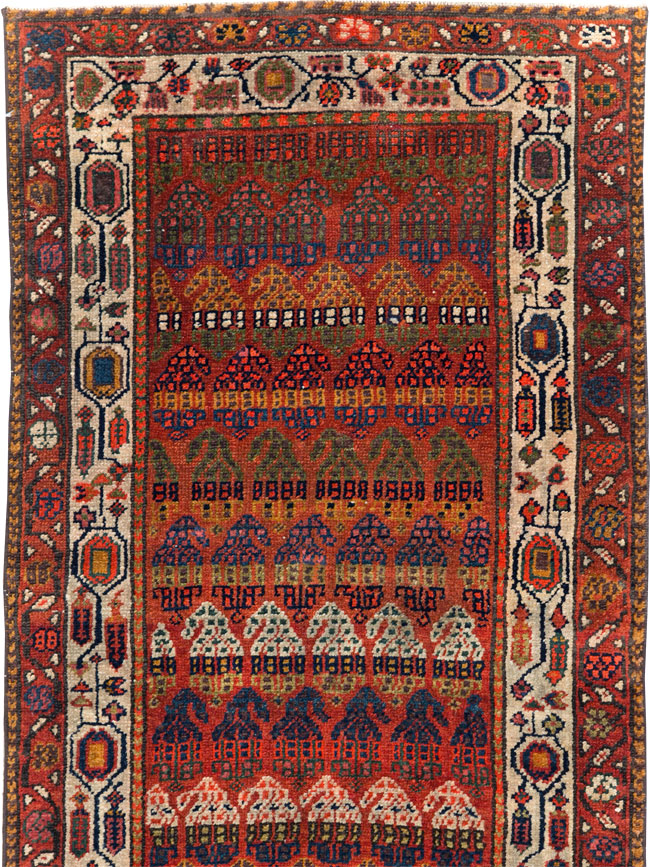 Antique Persian Malayer Long Runner, No.31265 - Gss