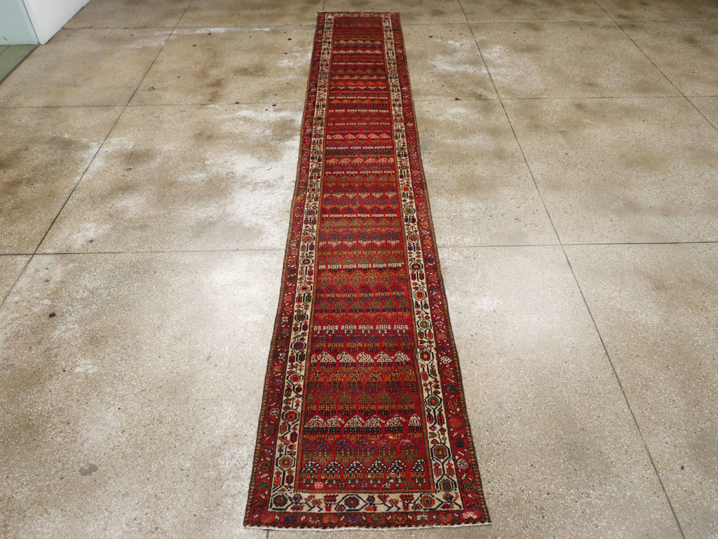 Antique Persian Malayer Long Runner, No.31265 - Gss