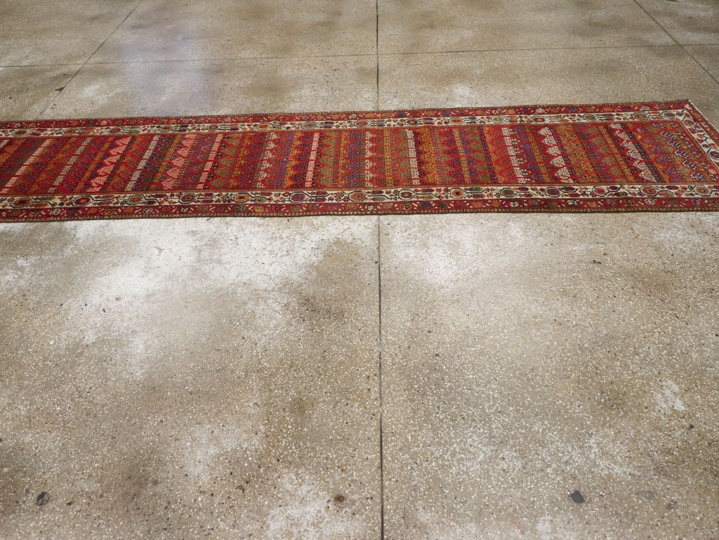 Antique Persian Malayer Long Runner, No.31265 - Gss