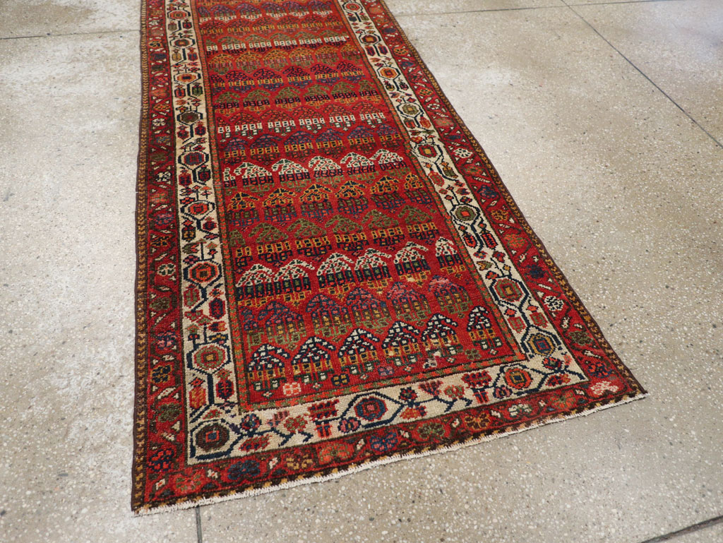 Antique Persian Malayer Long Runner, No.31265 - Gss
