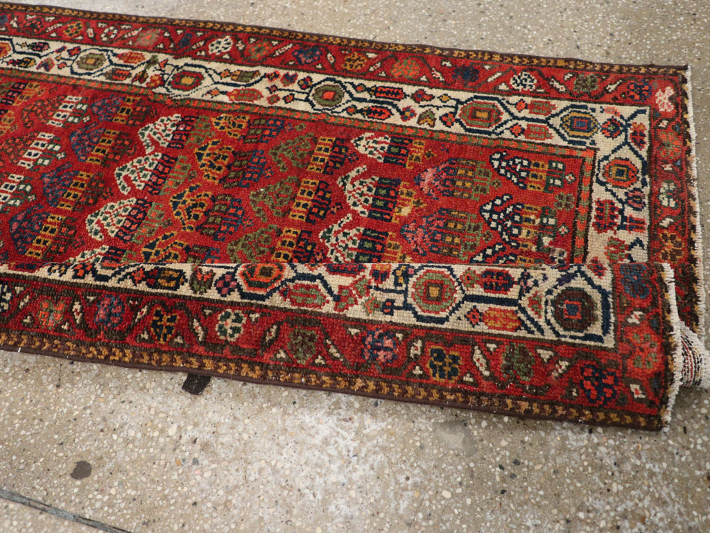 Antique Persian Malayer Long Runner, No.31265 - Gss