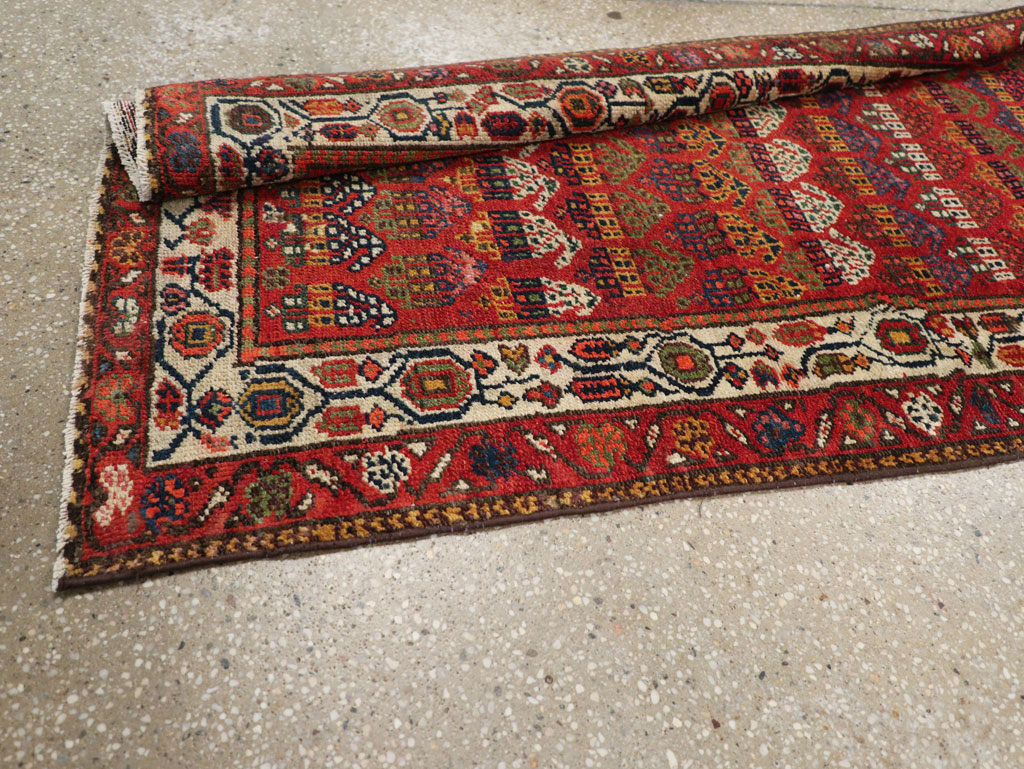 Antique Persian Malayer Long Runner, No.31265 - Gss