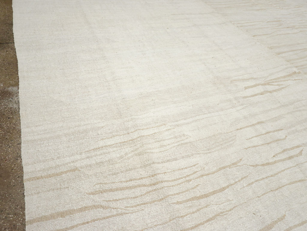 Vintage Turkish Flatweave Kilim Oversize Carpet, No.31267 - Gss