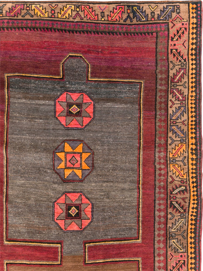 Vintage Turkish Anatolian Long Room Size Carpet, No.31268 - Gss