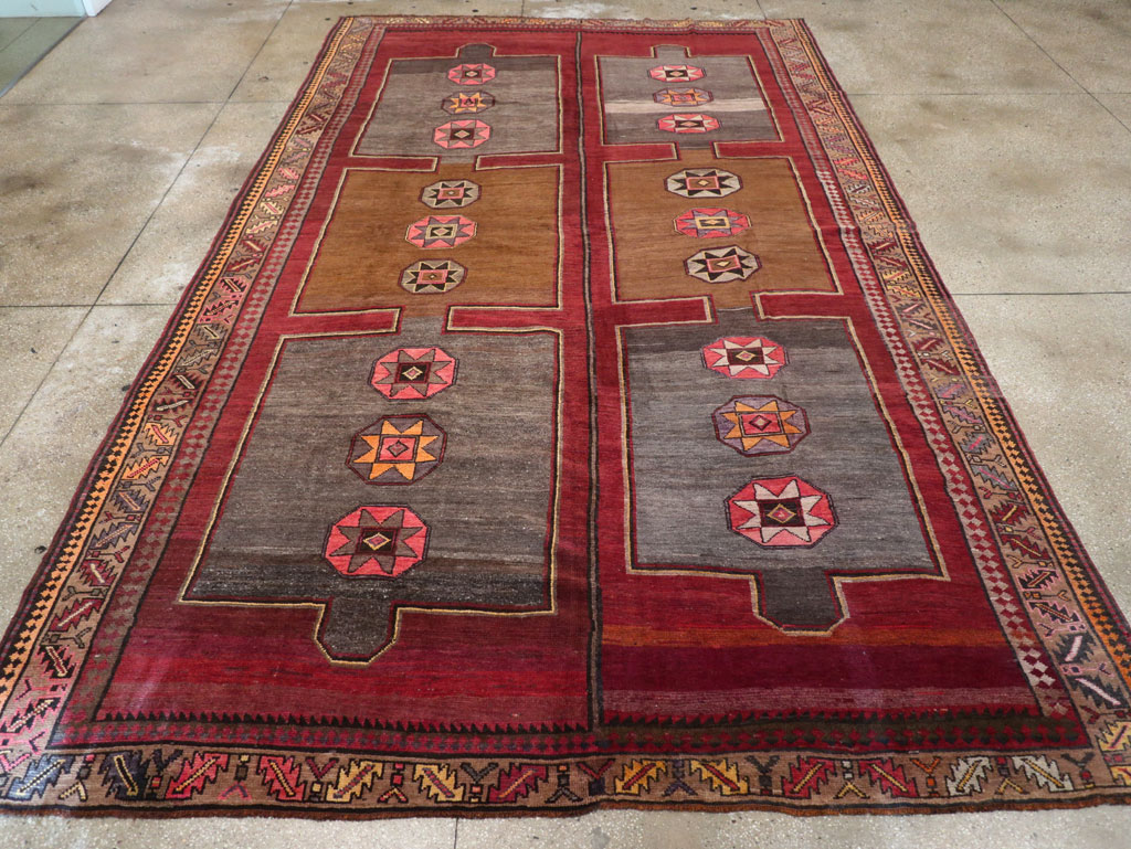 Vintage Turkish Anatolian Long Room Size Carpet, No.31268 - Gss