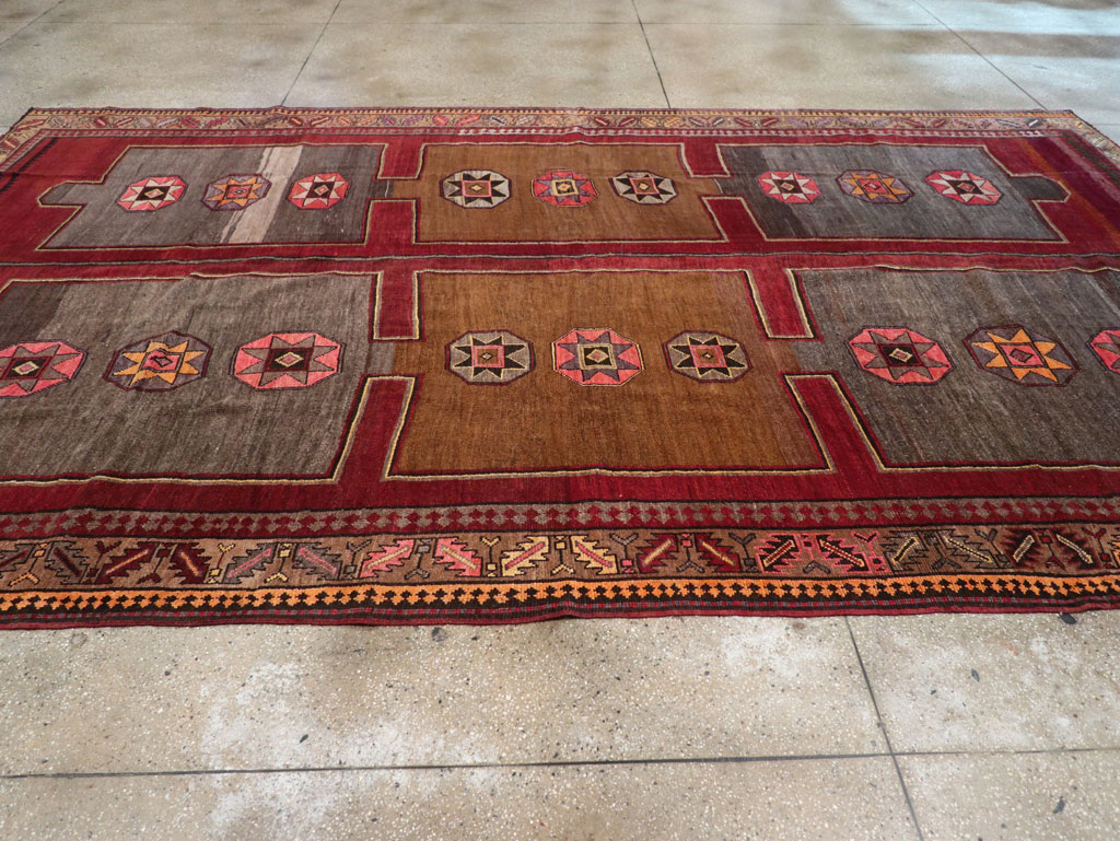 Vintage Turkish Anatolian Long Room Size Carpet, No.31268 - Gss