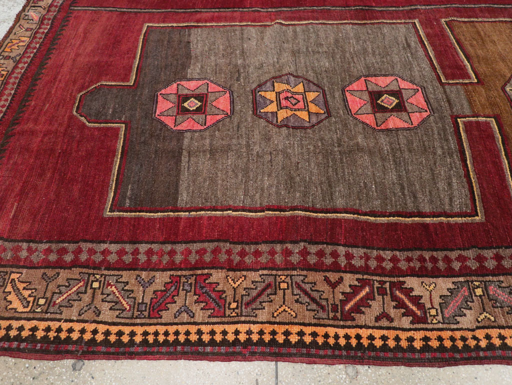 Vintage Turkish Anatolian Long Room Size Carpet, No.31268 - Gss