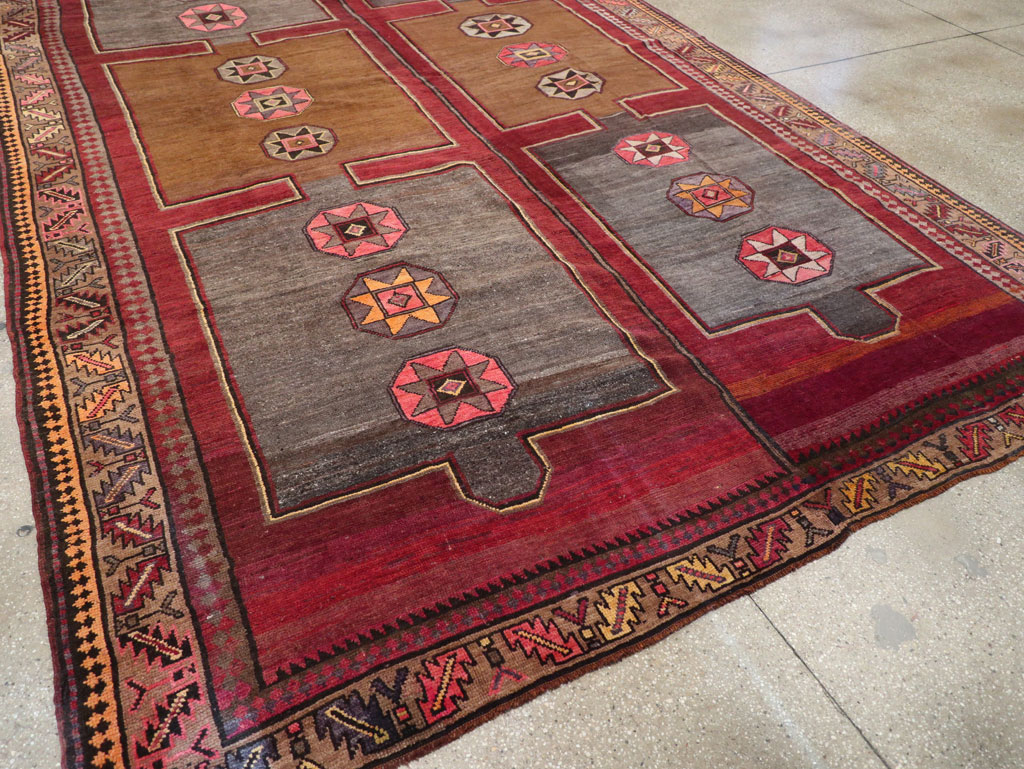 Vintage Turkish Anatolian Long Room Size Carpet, No.31268 - Gss