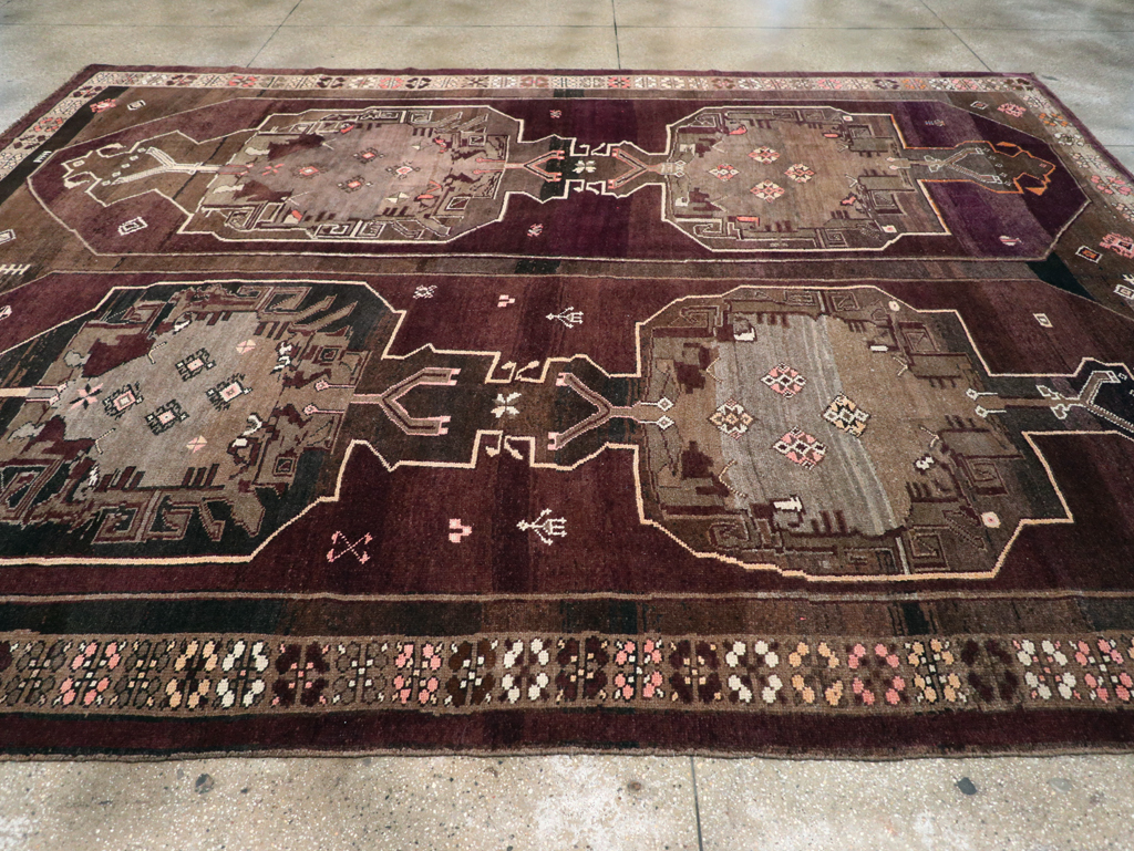 Vintage Turkish Anatolian Large Room Size Carpet, No.31269 - Gss