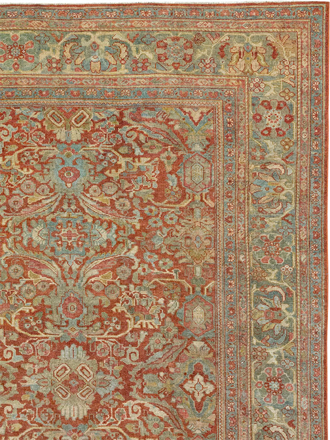 Antique Persian Mahal Room Size Carpet, No.31270 - Gss
