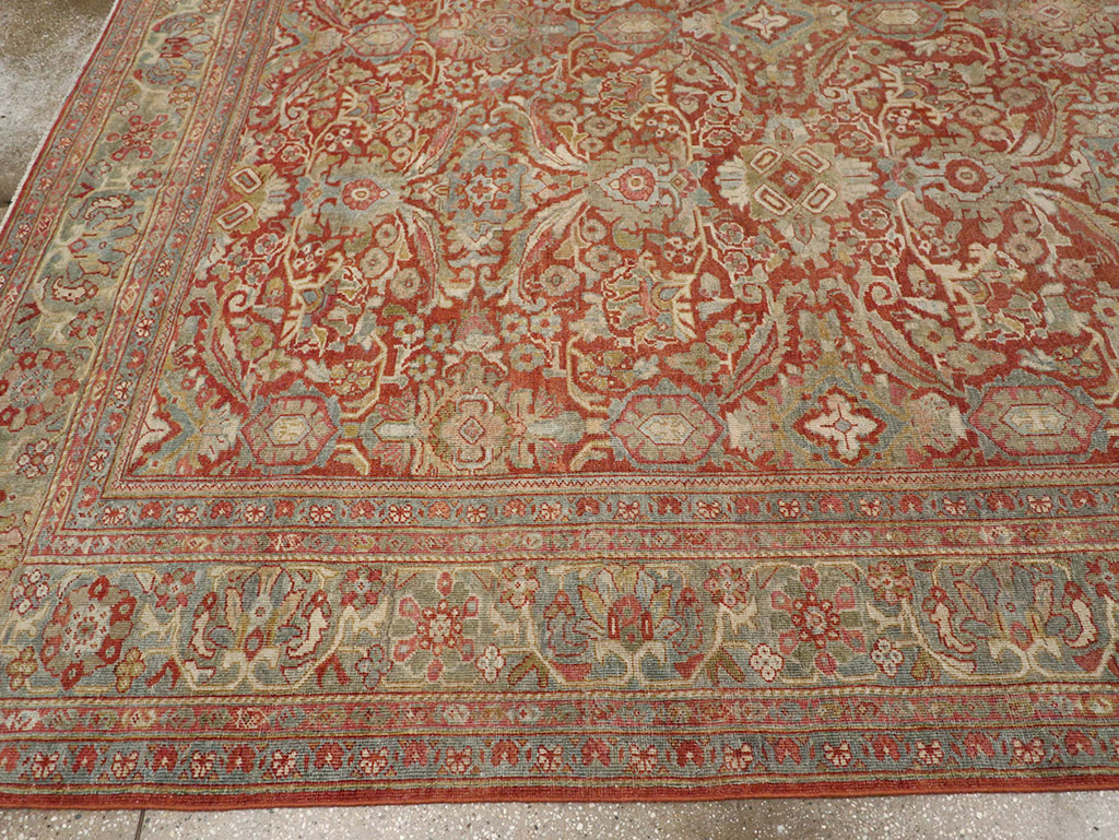 Antique Persian Mahal Room Size Carpet, No.31270 - Gss