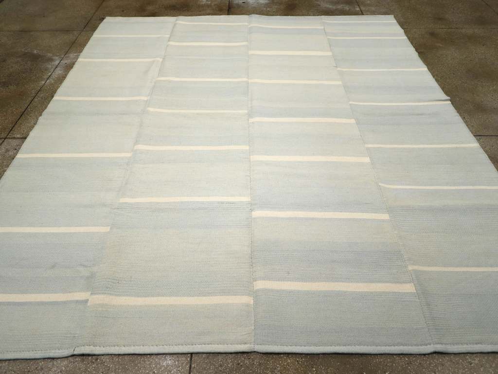 Contemporary Turkish Flatweave Kilim Room Size Carpet, No.31277 - Gss