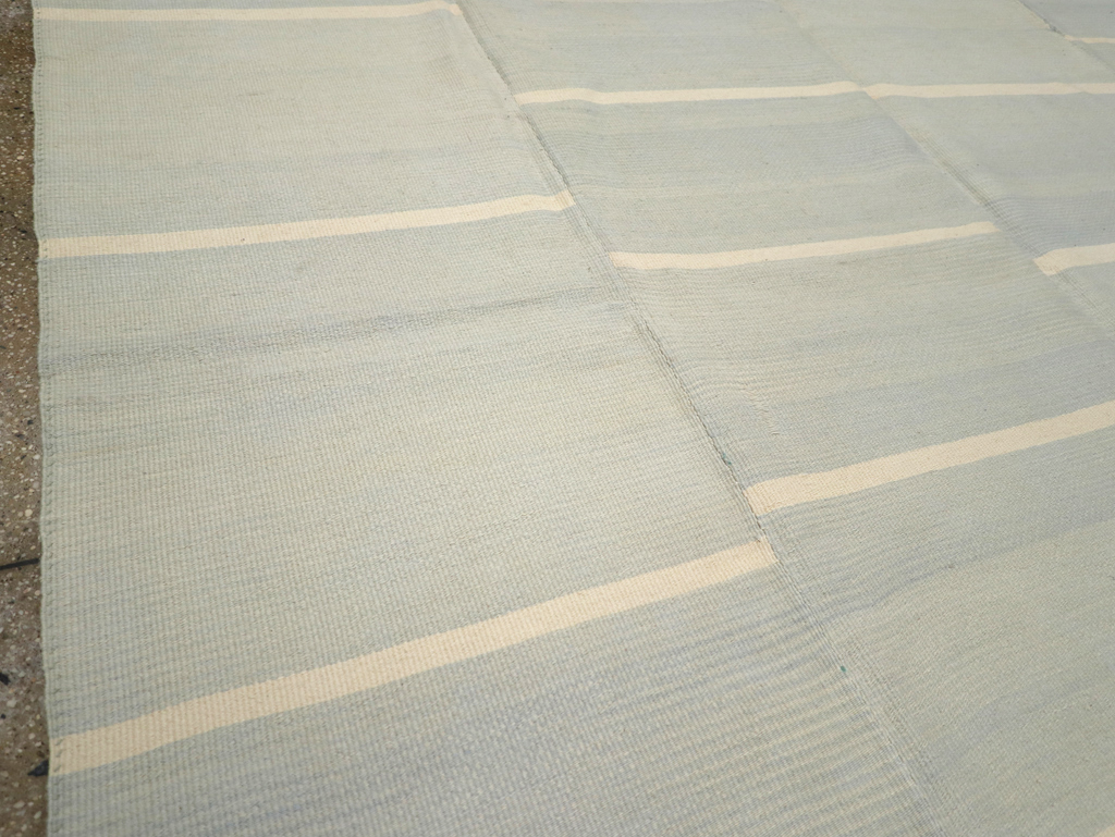 Contemporary Turkish Flatweave Kilim Room Size Carpet, No.31277 - Gss