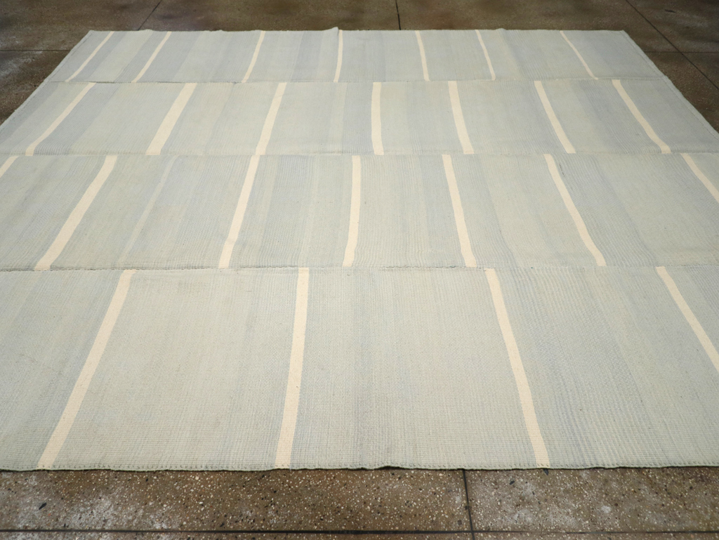 Contemporary Turkish Flatweave Kilim Room Size Carpet, No.31277 - Gss