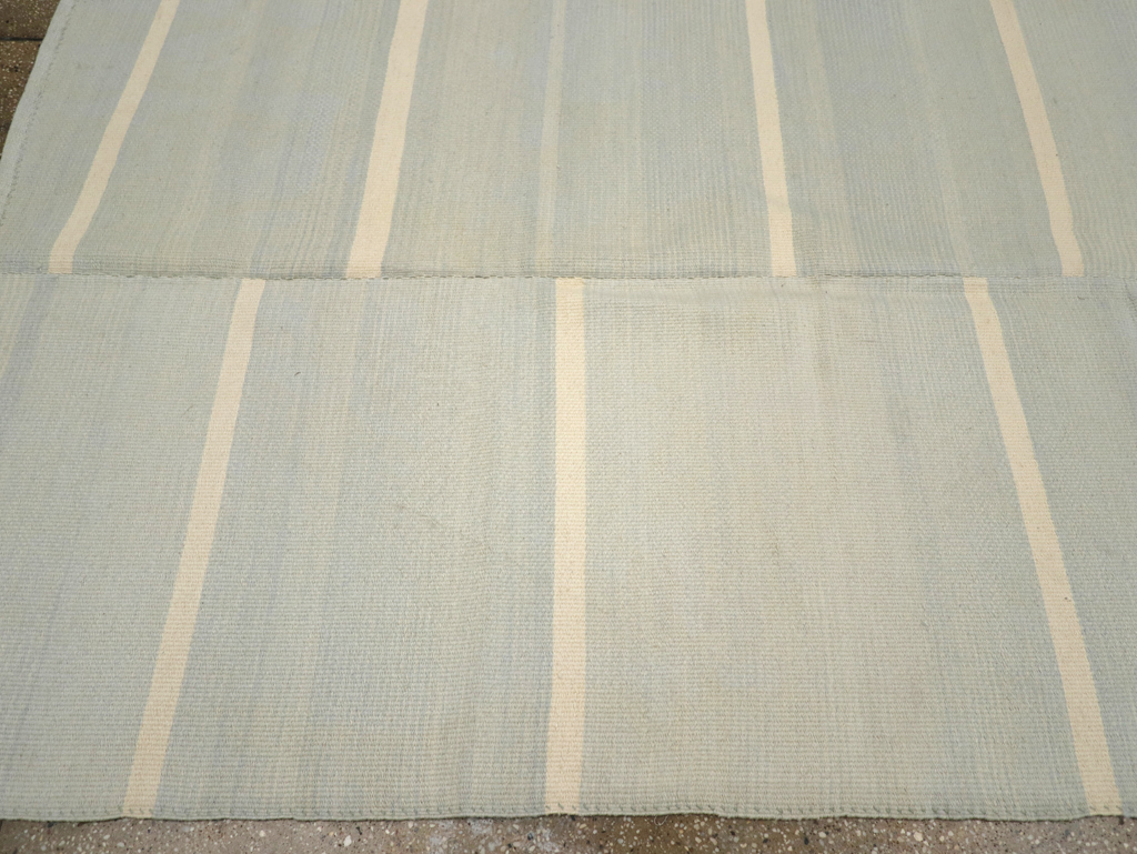 Contemporary Turkish Flatweave Kilim Room Size Carpet, No.31277 - Gss