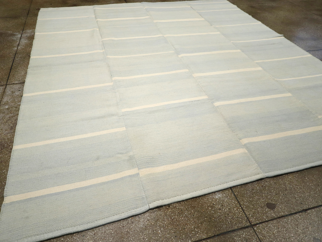 Contemporary Turkish Flatweave Kilim Room Size Carpet, No.31277 - Gss