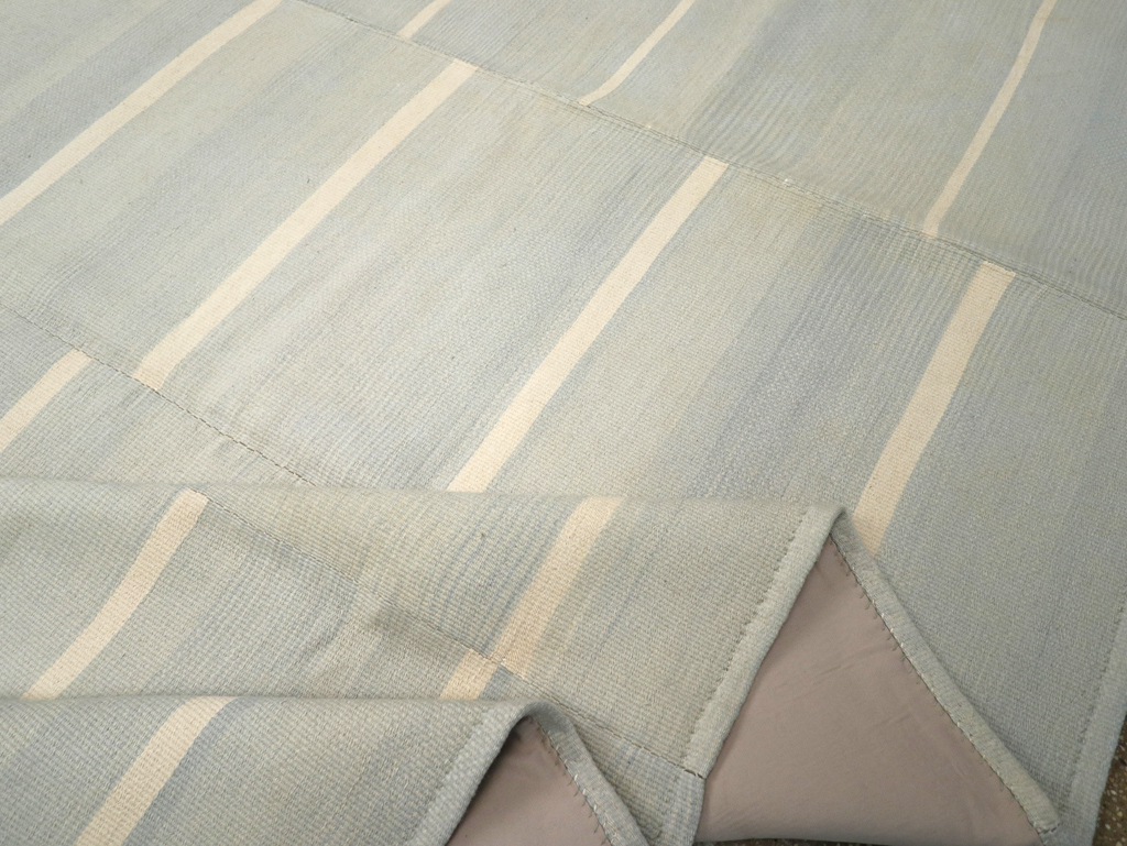 Contemporary Turkish Flatweave Kilim Room Size Carpet, No.31277 - Gss