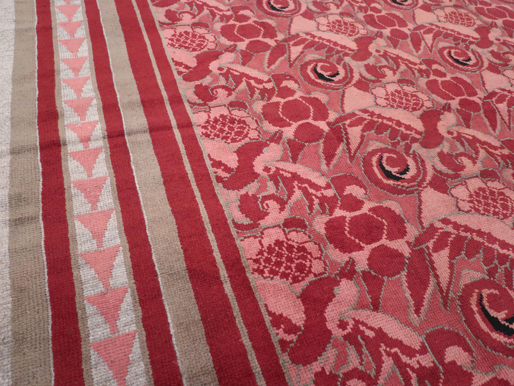 Vintage Belgian Art Deco Room Size Carpet, No.31278 - Gss
