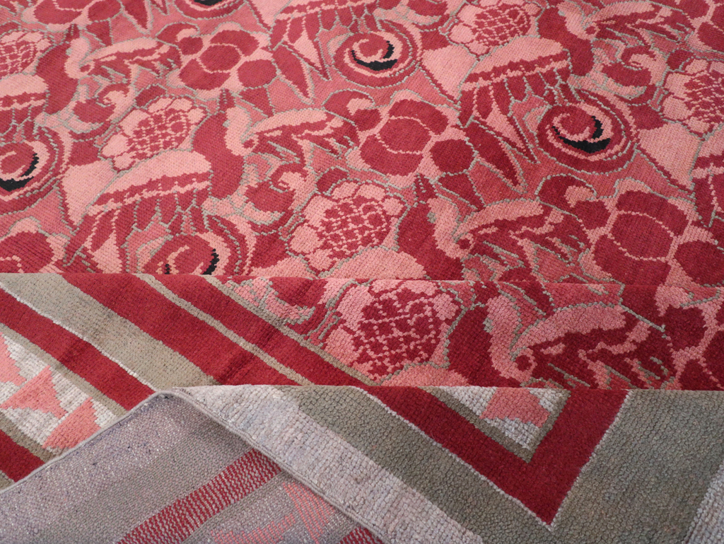 Vintage Belgian Art Deco Room Size Carpet, No.31278 - Gss