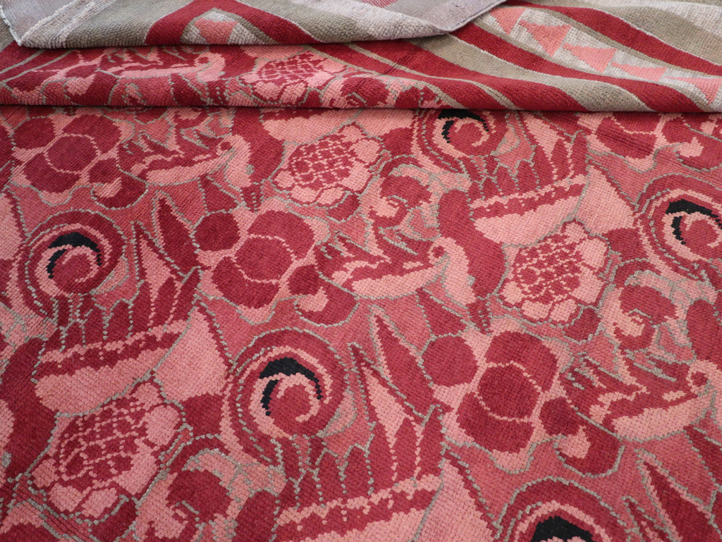 Vintage Belgian Art Deco Room Size Carpet, No.31278 - Gss