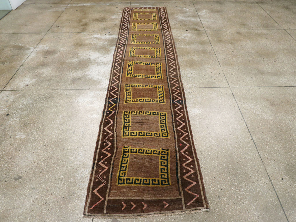Vintage Turkish Anatolian Tribal Runner, No.31280 - Gss