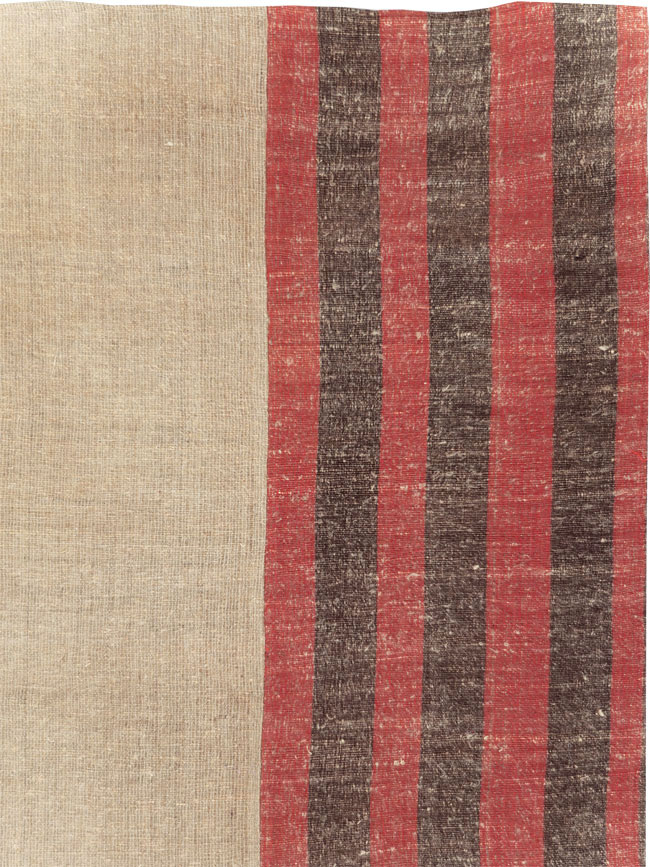 Vintage Turkish Flatweave Kilim Room Size Carpet, No.31284 - Gss