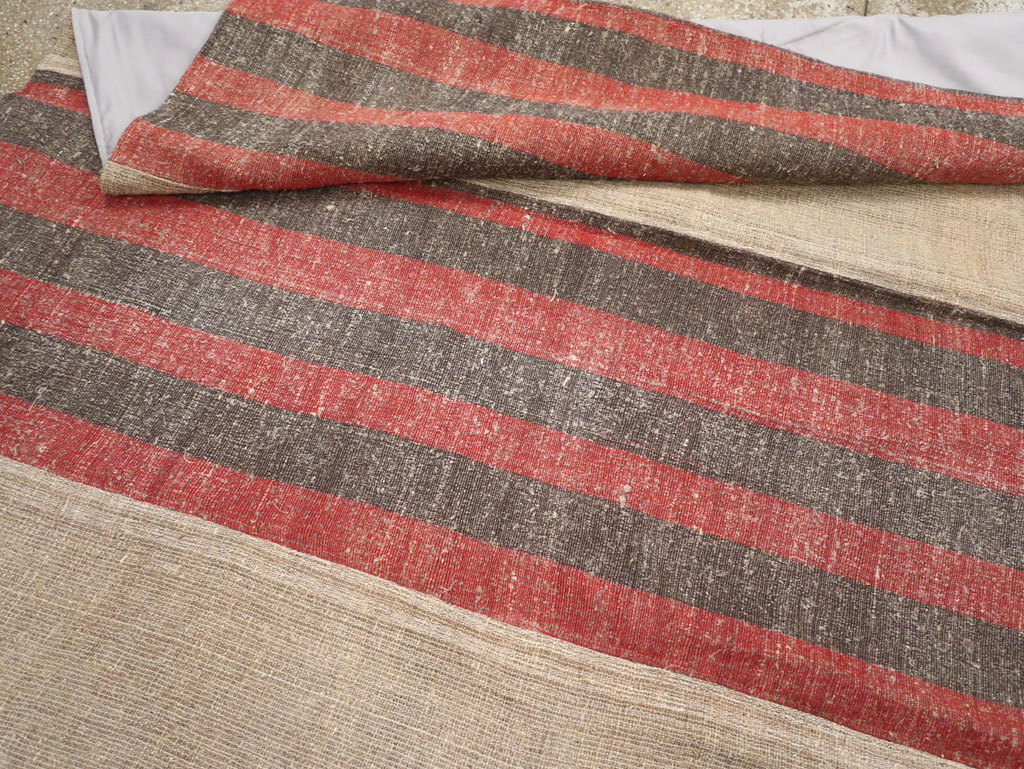 Vintage Turkish Flatweave Kilim Room Size Carpet, No.31284 - Gss