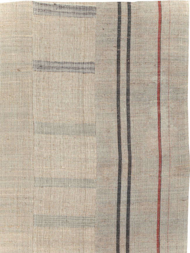 Vintage Turkish Flatweave Kilim Room Size Carpet, No.31285 - Gss