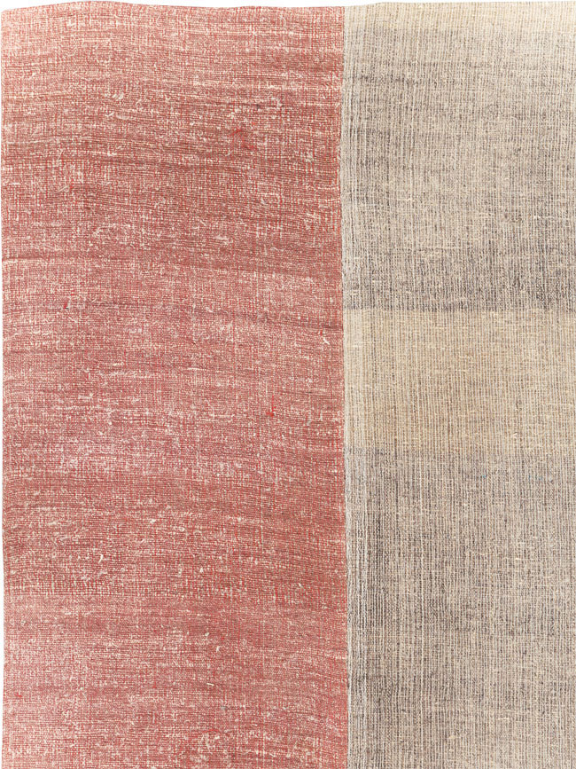 Vintage Turkish Flatweave Kilim Room Size Carpet, No.31289 - Gss