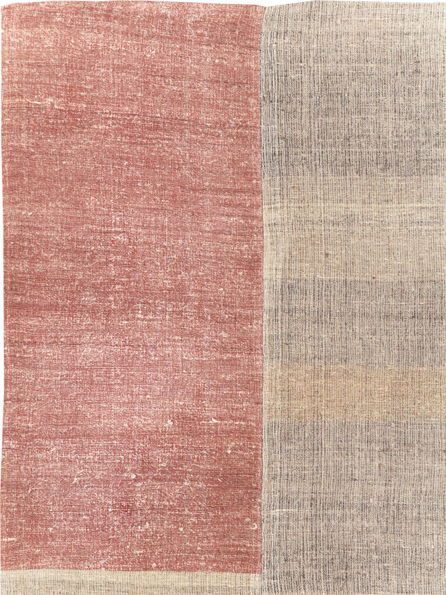 Vintage Turkish Flatweave Kilim Room Size Carpet, No.31289 - Gss