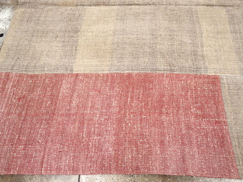Vintage Turkish Flatweave Kilim Room Size Carpet, No.31289 - Gss