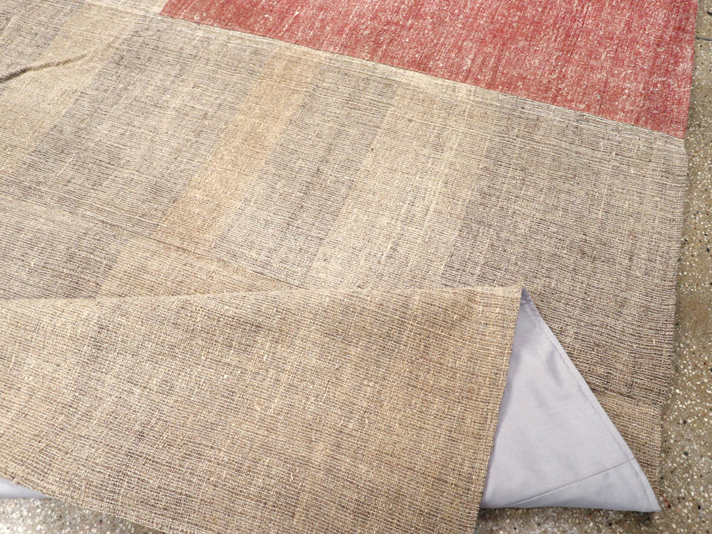 Vintage Turkish Flatweave Kilim Room Size Carpet, No.31289 - Gss