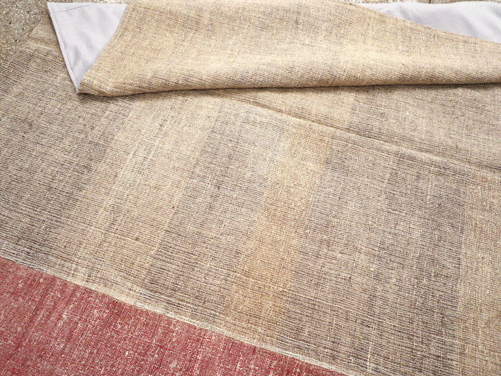 Vintage Turkish Flatweave Kilim Room Size Carpet, No.31289 - Gss