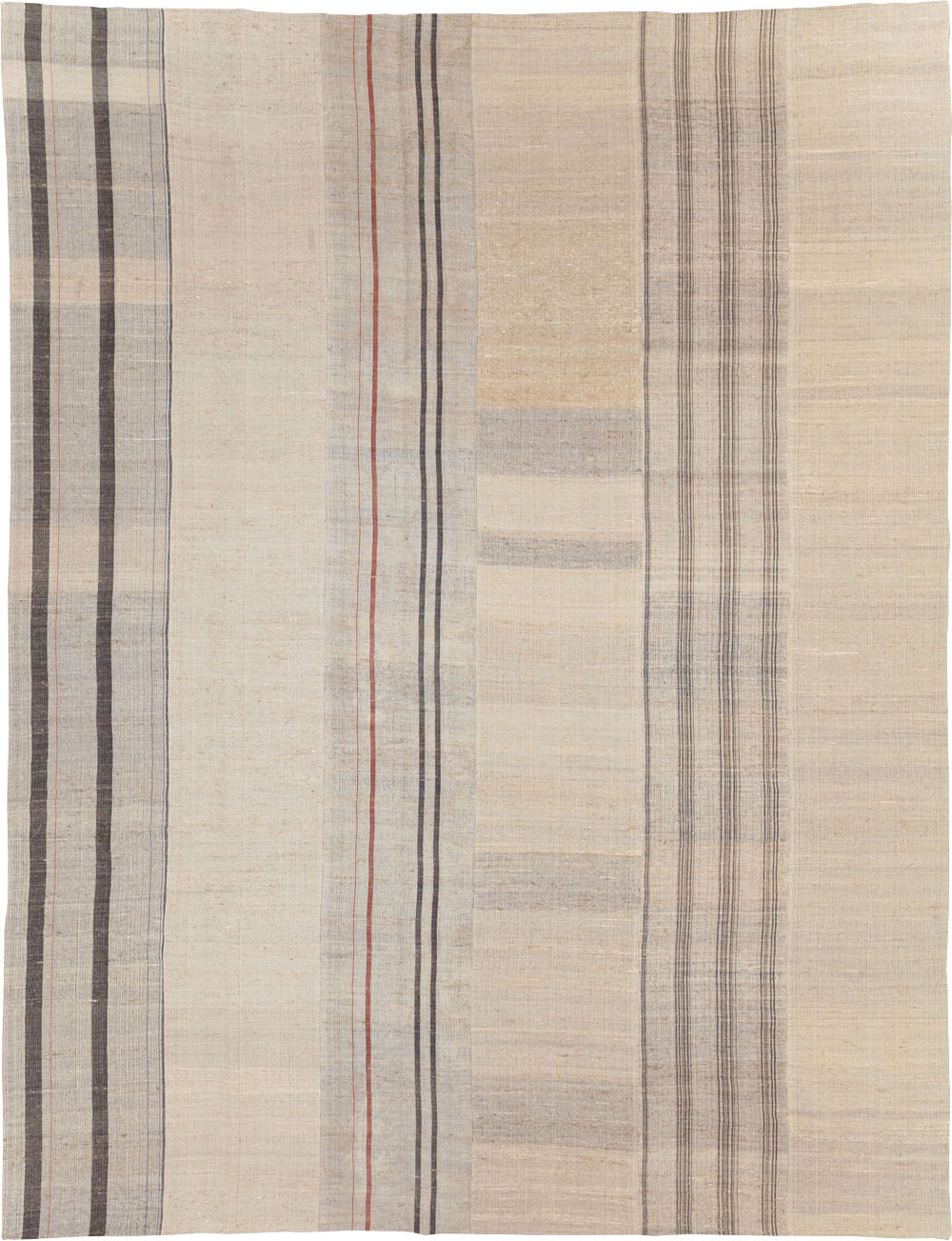 Vintage Turkish Flatweave Kilim Room Size Carpet, No.31290 - Gss