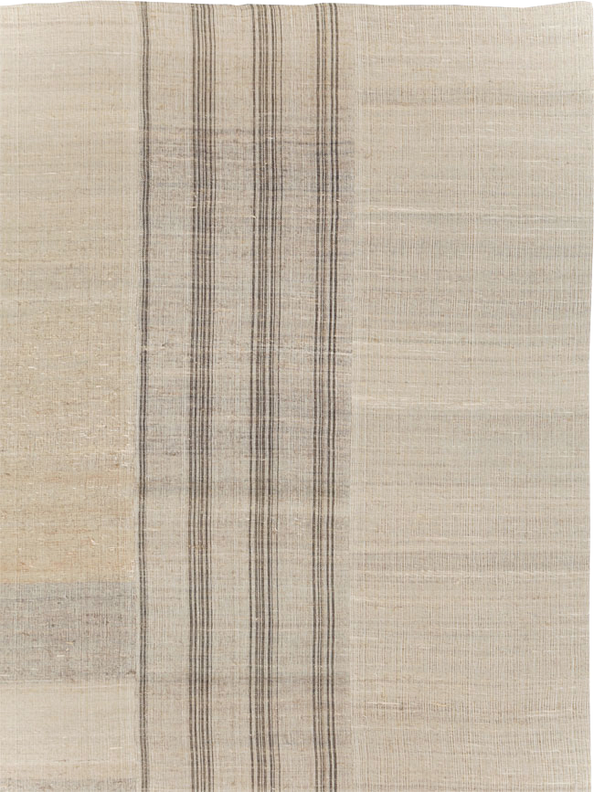 Vintage Turkish Flatweave Kilim Room Size Carpet, No.31290 - Gss