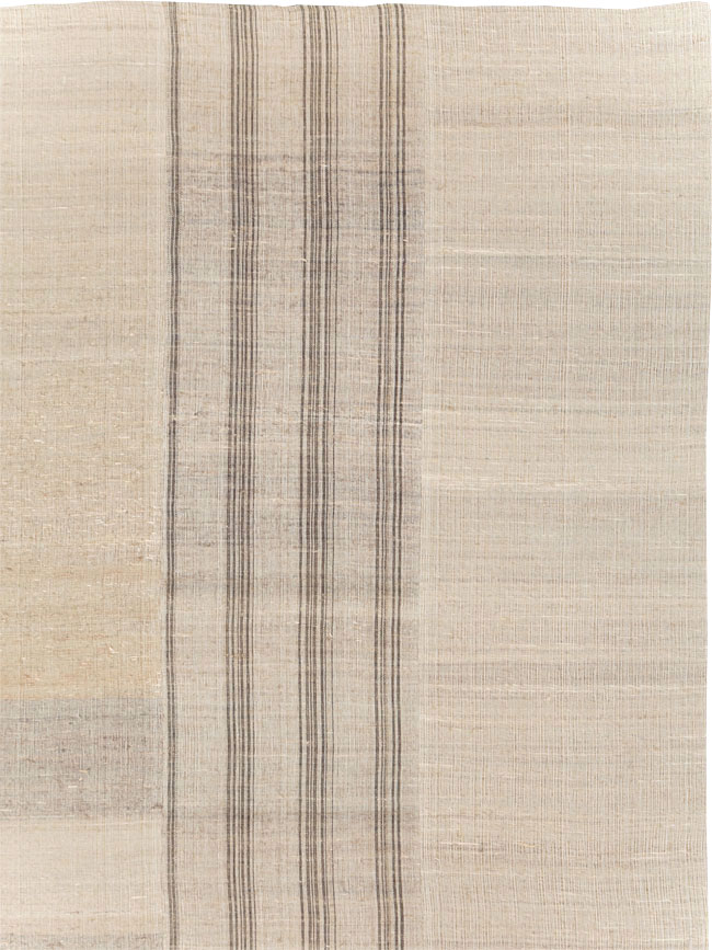 Vintage Turkish Flatweave Kilim Room Size Carpet, No.31290 - Gss