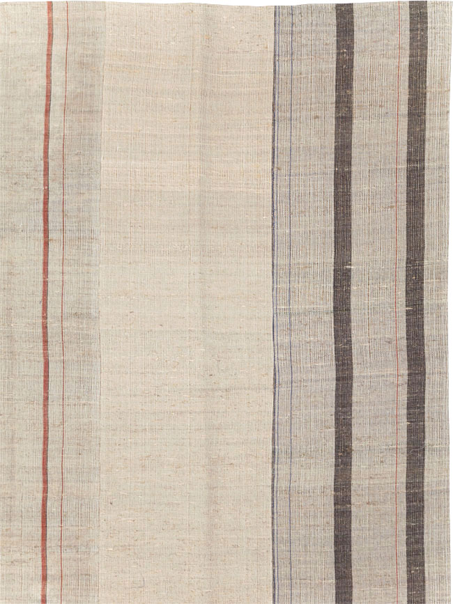 Vintage Turkish Flatweave Kilim Room Size Carpet, No.31290 - Gss