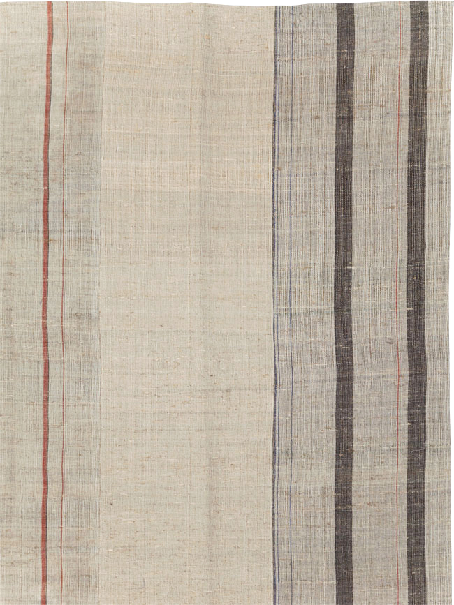 Vintage Turkish Flatweave Kilim Room Size Carpet, No.31290 - Gss