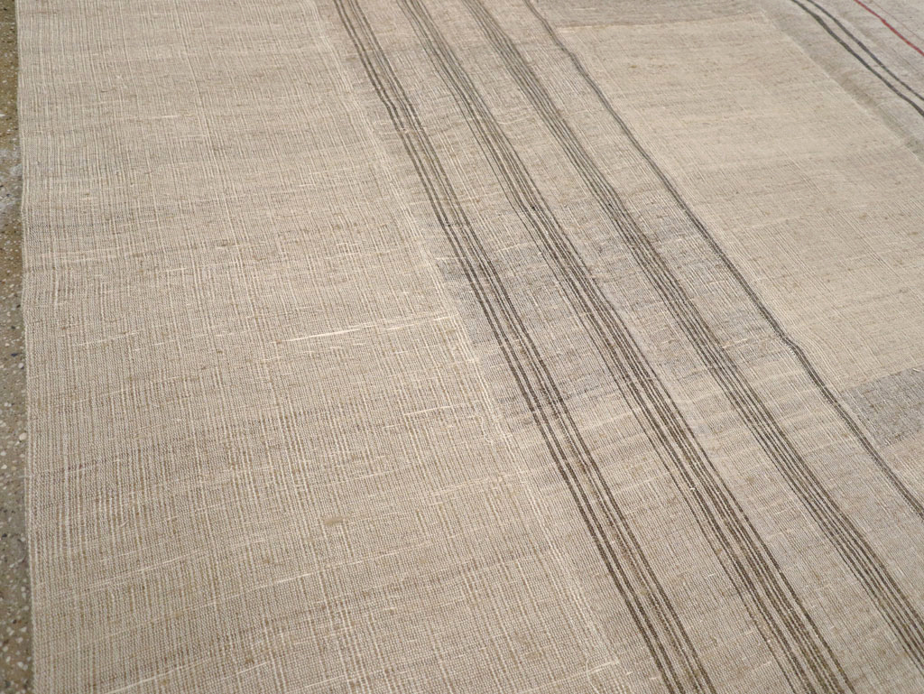 Vintage Turkish Flatweave Kilim Room Size Carpet, No.31290 - Gss