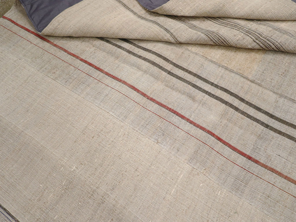 Vintage Turkish Flatweave Kilim Room Size Carpet, No.31290 - Gss