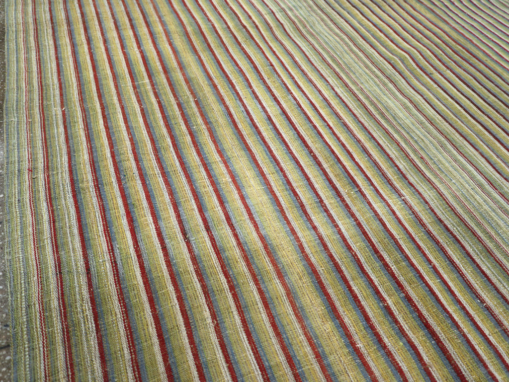 Vintage Turkish Flatweave Kilim Room Size Carpet, No.31299 - Gss