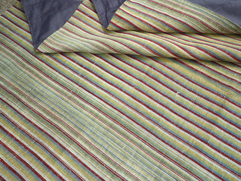 Vintage Turkish Flatweave Kilim Room Size Carpet, No.31299 - Gss