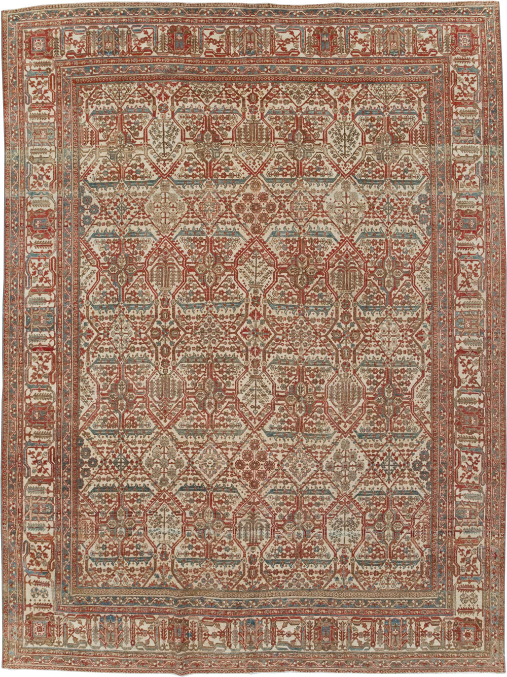 Antique Persian Joshegan Small Room Size Carpet, No.31305 - Gss