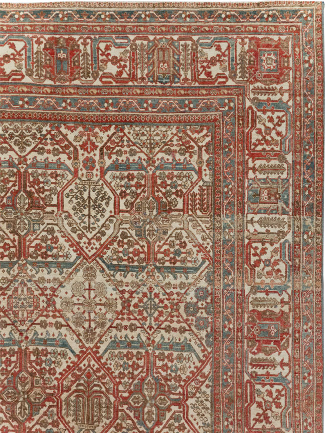 Antique Persian Joshegan Small Room Size Carpet, No.31305 - Gss