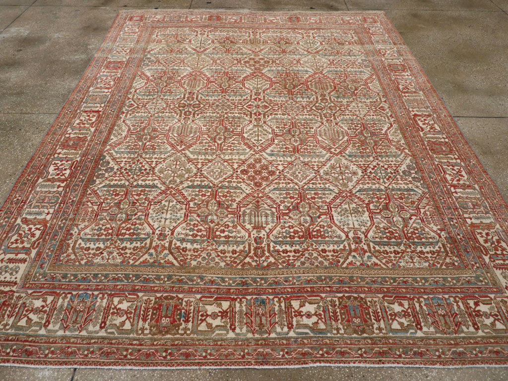 Antique Persian Joshegan Small Room Size Carpet, No.31305 - Gss