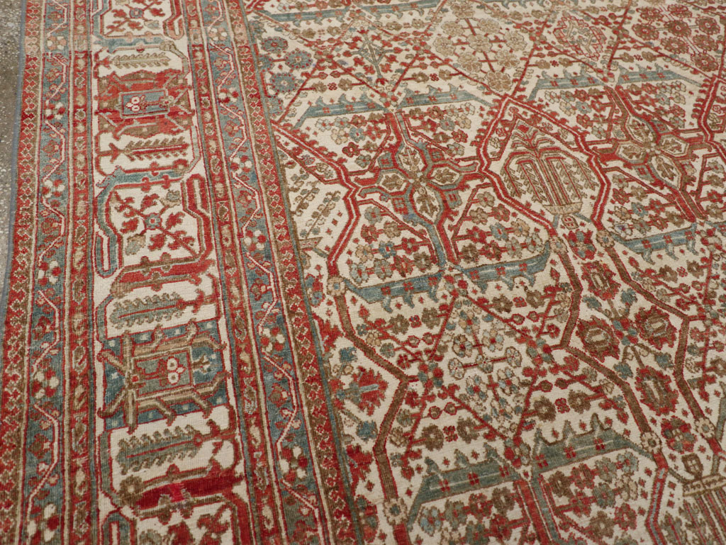 Antique Persian Joshegan Small Room Size Carpet, No.31305 - Gss