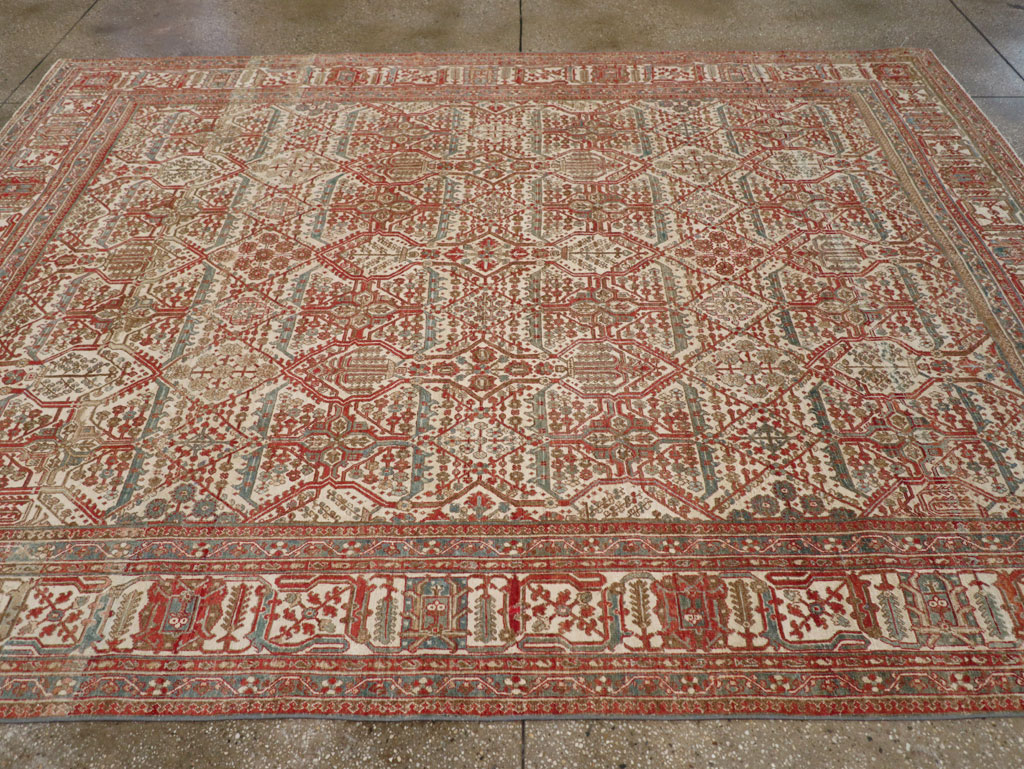 Antique Persian Joshegan Small Room Size Carpet, No.31305 - Gss