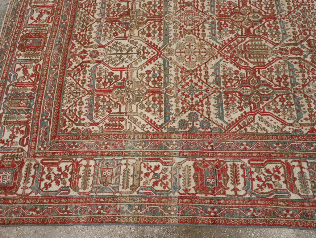 Antique Persian Joshegan Small Room Size Carpet, No.31305 - Gss