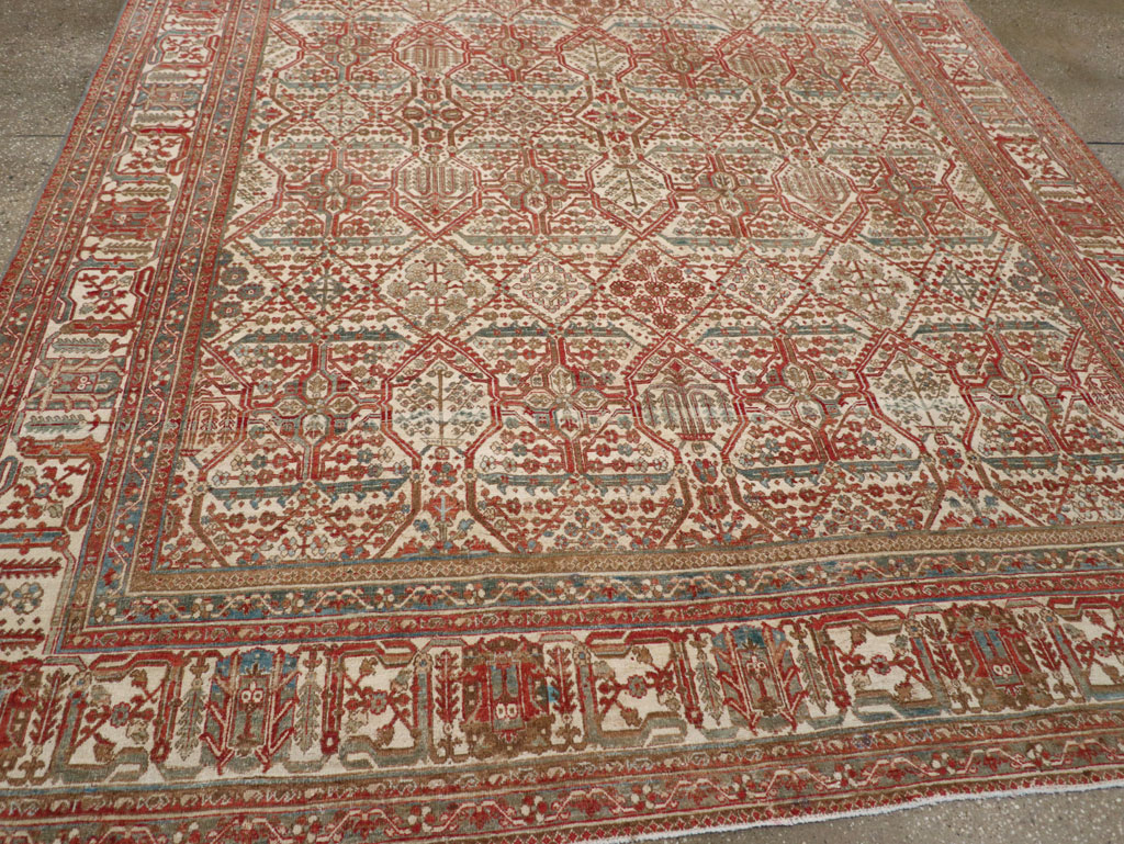 Antique Persian Joshegan Small Room Size Carpet, No.31305 - Gss