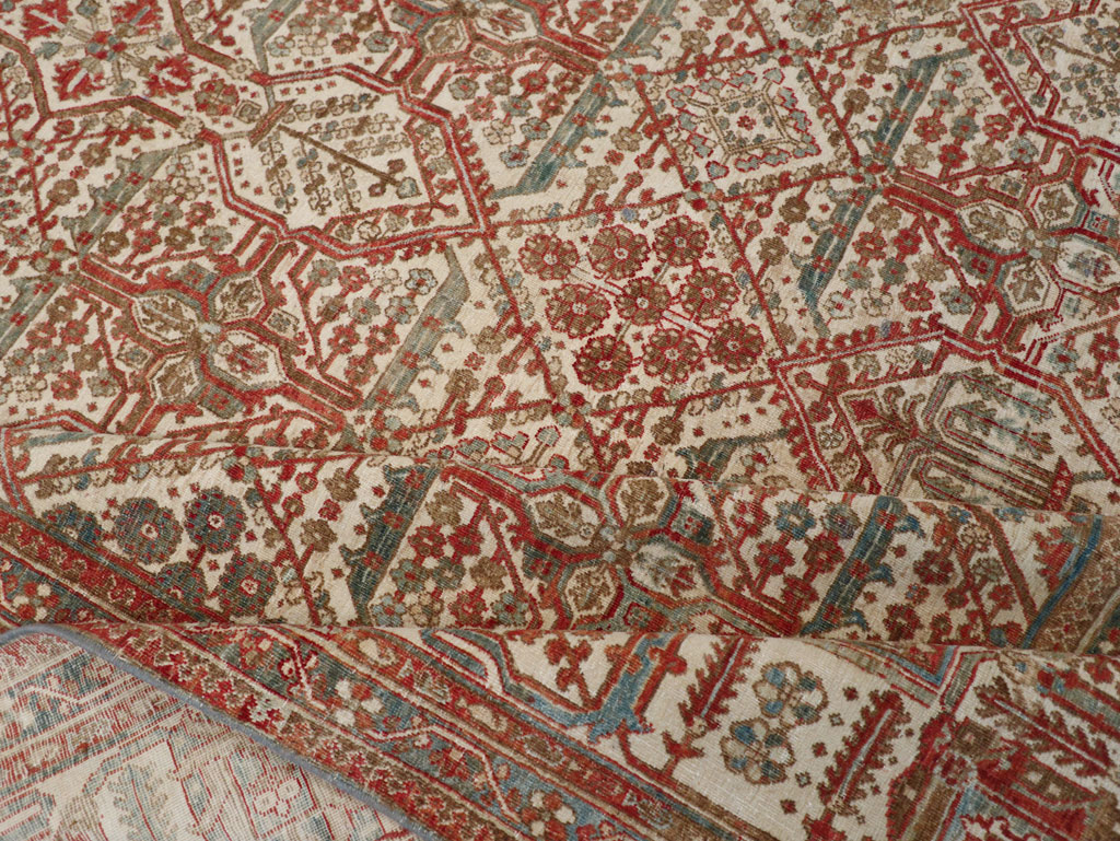 Antique Persian Joshegan Small Room Size Carpet, No.31305 - Gss